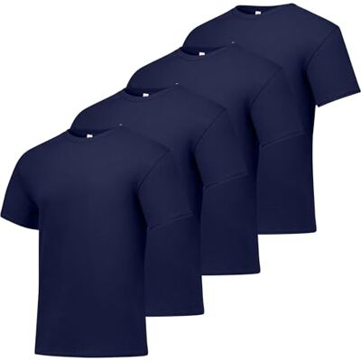 Hanes T-shirt för män, Essential-T bomull T-shirt 4-pack, -Our Best Short Sleeve T-shirt, supermjuk bomull, multipack, Marinblått Xsp, XXL Hanes T-shirt för män, Essential-T bomull T-shirt 4-pack, -Our Best Short Sleeve T-shirt, supermjuk bomull, multipack, Marinblått Xsp, XXL