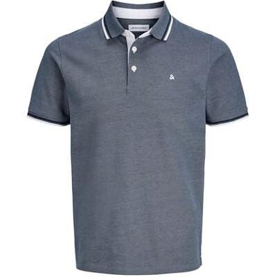 JACK & JONES Jjepaulos Polo Ss Noos, Blå Mirage, L JACK & JONES Jjepaulos Polo Ss Noos, Blå Mirage, L