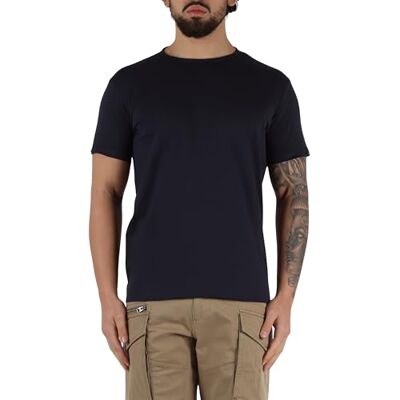 Replay Basic T-shirt för män, normal passform med rund hals, 067 Night Blue, XXL Replay Basic T-shirt för män, normal passform med rund hals, 067 Night Blue, XXL