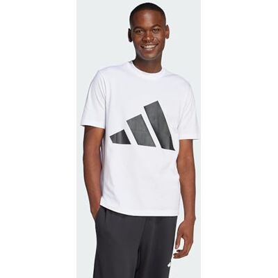 adidas herr Essentials Big Logo Single Jersey Shirt, White/Black, XS adidas herr Essentials Big Logo Single Jersey Shirt, White/Black, XS