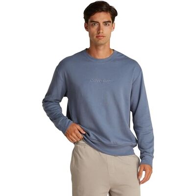 Calvin L/S herrtröja, Blå (Grisaille), S Calvin L/S herrtröja, Blå (Grisaille), S