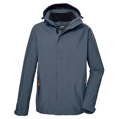 Killtec funktionell jacka för män, utomhusjacka med dragkedja huva, KOS 87 MN JCKT_XENIOS, djupvatten, 4XL, 43281-000 Killtec funktionell jacka för män, utomhusjacka med dragkedja huva, KOS 87 MN JCKT_XENIOS, djupvatten, 4XL, 43281-000