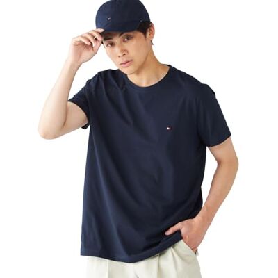 Tommy Hilfiger herr T-shirt Core Stretch Slim Cneck Tee, Blå, S Tommy Hilfiger herr T-shirt Core Stretch Slim Cneck Tee, Blå, S