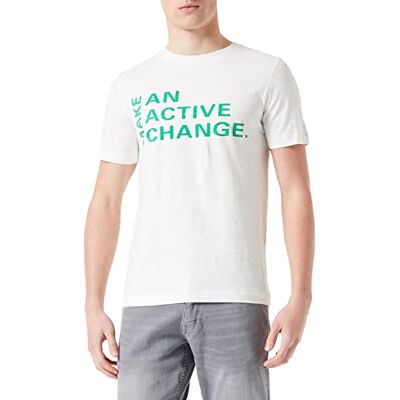 camel active T-shirt för män, Bryt vit, S camel active T-shirt för män, Bryt vit, S
