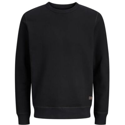 JACK & JONES Jjedover Classic Sweat Crew Neck Sn, svart, XXL JACK & JONES Jjedover Classic Sweat Crew Neck Sn, svart, XXL