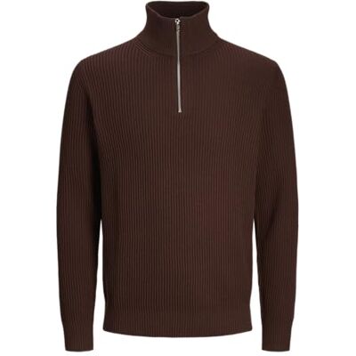 JACK & JONES JACK&JONES JPRBLALIAM stickad halv dragkedja BF, Bitter choklad, S JACK & JONES JACK&JONES JPRBLALIAM stickad halv dragkedja BF, Bitter choklad, S
