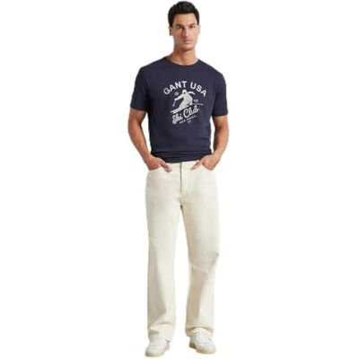 GANT Seasonal Graphic T-shirt, Kvällsblå, XXL GANT Seasonal Graphic T-shirt, Kvällsblå, XXL