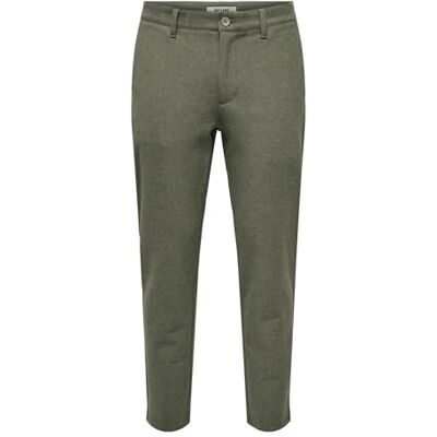 Only & Sons Onsmark Slim borstad piké 0353 byxor, OLIVNATT, 36W / 34L Only & Sons Onsmark Slim borstad piké 0353 byxor, OLIVNATT, 36W / 34L
