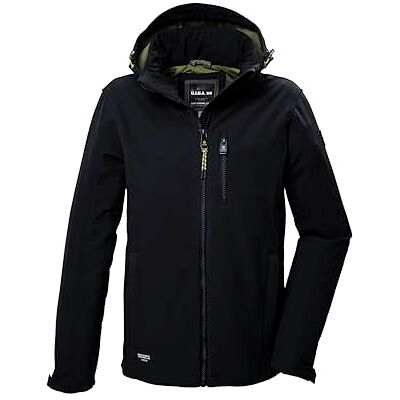 G.I.G.A. DX Softshelljacka/utomhusjacka för män med dragkedja GW 29 MN SFTSHLL JCKT, svart, M, 41866-000 G.I.G.A. DX Softshelljacka/utomhusjacka för män med dragkedja GW 29 MN SFTSHLL JCKT, svart, M, 41866-000