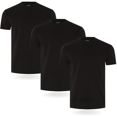 FM London herr T-tröja (3/5-pack) Mens T Shirt, Svart (3-pack), XL FM London herr T-tröja (3/5-pack) Mens T Shirt, Svart (3-pack), XL