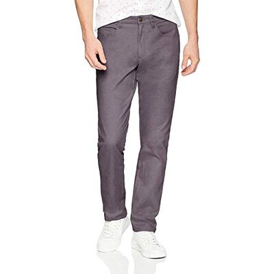 Amazon Essentials Men's 5-fickors bekväma chinos med stretch smal passform (tidigare Goodthread), Grå, 36W / 33L Amazon Essentials Men's 5-fickors bekväma chinos med stretch smal passform (tidigare Goodthread), Grå, 36W / 33L