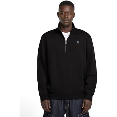 G-STAR RAW Premium core halv dragkedja r sw ls, Svart (Dk Black D26459-c235-6484), XL G-STAR RAW Premium core halv dragkedja r sw ls, Svart (Dk Black D26459-c235-6484), XL