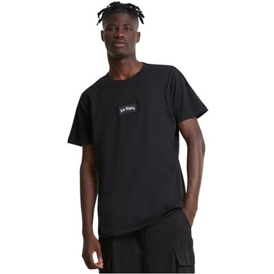 Tee T-shirt för män, LA Sketch Patch, T-shirt med fronttryck, normal passform, bomull, storlekar XS – 5XL, svart, XS Tee T-shirt för män, LA Sketch Patch, T-shirt med fronttryck, normal passform, bomull, storlekar XS – 5XL, svart, XS