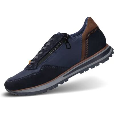 Bugatti Herr Blå Dragkedja & Laces - Sneakers Bugatti Herr Blå Dragkedja & Laces - Sneakers