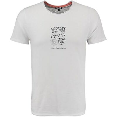 KEY LARGO KEYLARGO Herr T-shirt MT KLWEST Side Round, Vit (1 000 st), L KEY LARGO KEYLARGO Herr T-shirt MT KLWEST Side Round, Vit (1 000 st), L