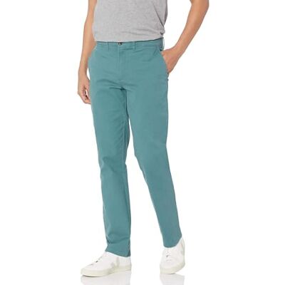 Amazon Essentials mäns Slim-Fit casual stretch chino-byxa, salviagrön, 42 B x 32 L Amazon Essentials mäns Slim-Fit casual stretch chino-byxa, salviagrön, 42 B x 32 L
