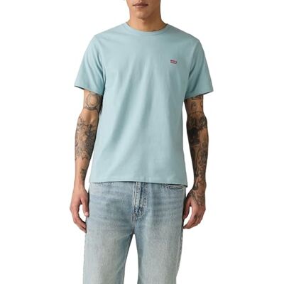 Levi's Ss Original Hm Tee Stone Blue Jersey, Stenblå, S Levi's Ss Original Hm Tee Stone Blue Jersey, Stenblå, S