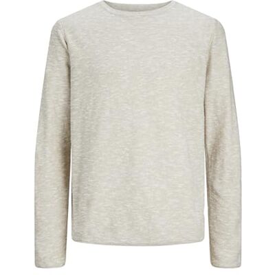 JACK & JONES Jjelinen Knit Crew Neck Sn, Porslin, XS JACK & JONES Jjelinen Knit Crew Neck Sn, Porslin, XS