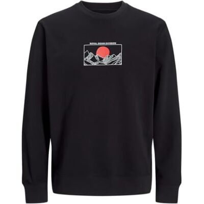 R.d.d. royal denim division R.d. Royal denim division Rddadam sweat crew neck, svart, S R.d.d. royal denim division R.d. Royal denim division Rddadam sweat crew neck, svart, S
