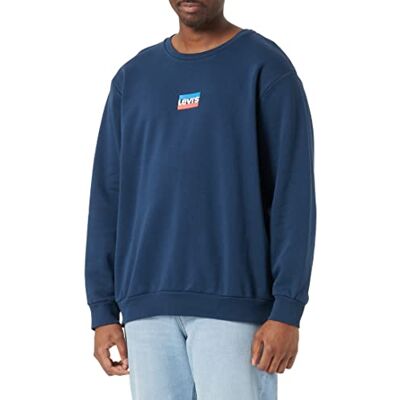 Levi's Standard Graphic Crew Sweatshirt herr, Mini Sportswear Dress Blues, M Levi's Standard Graphic Crew Sweatshirt herr, Mini Sportswear Dress Blues, M