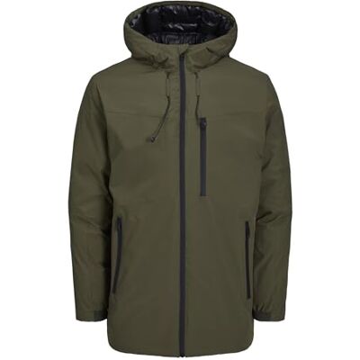 JACK & JONES Herr Jcopayne parkas jacka, Oliv natt, L JACK & JONES Herr Jcopayne parkas jacka, Oliv natt, L