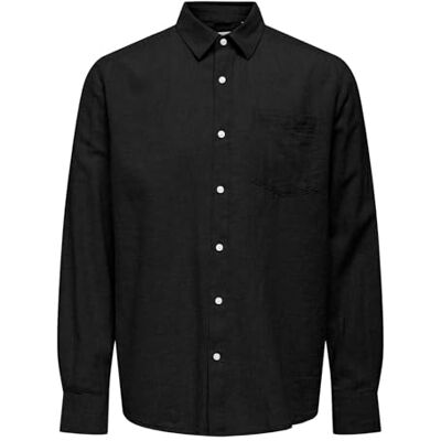 Only & Sons ONSCAIDEN Life REG LS 1 biltröja NOOS, svart, L Only & Sons ONSCAIDEN Life REG LS 1 biltröja NOOS, svart, L