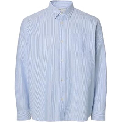 SELECTED MEN Slhrlxoxford Shirt Ls Noos, Skyway, XL SELECTED MEN Slhrlxoxford Shirt Ls Noos, Skyway, XL