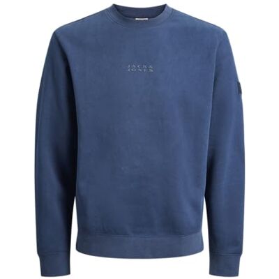 JACK & JONES Jcopoint Sweat Badge Crew Neck Bf, titan, XXL JACK & JONES Jcopoint Sweat Badge Crew Neck Bf, titan, XXL