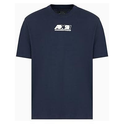 Giorgio Armani Men's Utility Edge, sustainable, emboidered logotyp, normal passform, blå, S, djup marin, S Giorgio Armani Men's Utility Edge, sustainable, emboidered logotyp, normal passform, blå, S, djup marin, S