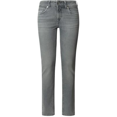 Pepe Jeans kvinnors smala jeans LW Iconic Brooke jeans, grå (Denim-8SA), 29W/32L, Grå (denim-8sa), 29W x 32L Pepe Jeans kvinnors smala jeans LW Iconic Brooke jeans, grå (Denim-8SA), 29W/32L, Grå (denim-8sa), 29W x 32L