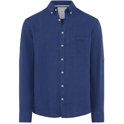 Brax Herrstil Dirk U Pure Linen Quality skjorta, 23 marinblå, L Brax Herrstil Dirk U Pure Linen Quality skjorta, 23 marinblå, L