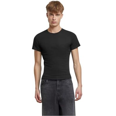 Tee herr-t-shirt, 100 procent bomull, svart, M, svart, M Tee herr-t-shirt, 100 procent bomull, svart, M, svart, M