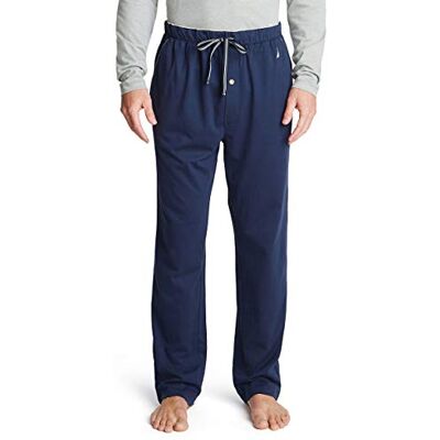 Nautica Mjuka stickade sovbyxor för män, pyjamasunderdel, marinblå, M Nautica Mjuka stickade sovbyxor för män, pyjamasunderdel, marinblå, M