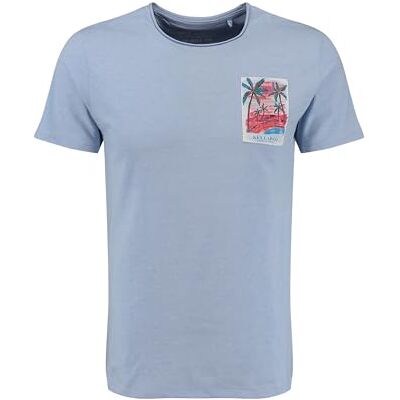 KEY LARGO KEYLARGO T-shirt för män MT KLVIBES rund, Ljusblå mel. (1220), M KEY LARGO KEYLARGO T-shirt för män MT KLVIBES rund, Ljusblå mel. (1220), M