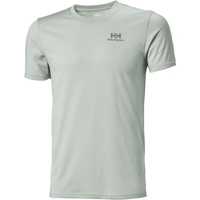Helly Hansen Nord grafisk t-shirt för män, 462 Grön dimma, S Helly Hansen Nord grafisk t-shirt för män, 462 Grön dimma, S