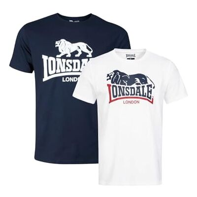 Lonsdale herr Loscoe T-shirt, Vit, 5XL Lonsdale herr Loscoe T-shirt, Vit, 5XL