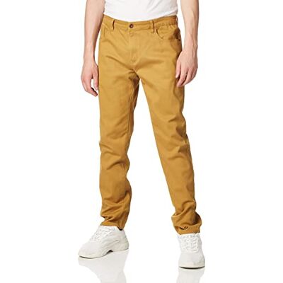 Southpole Mäns Flex Stretch Basic Twill och Rinse denim byxor jeans, Tobak smal, 32W x 32L Southpole Mäns Flex Stretch Basic Twill och Rinse denim byxor jeans, Tobak smal, 32W x 32L