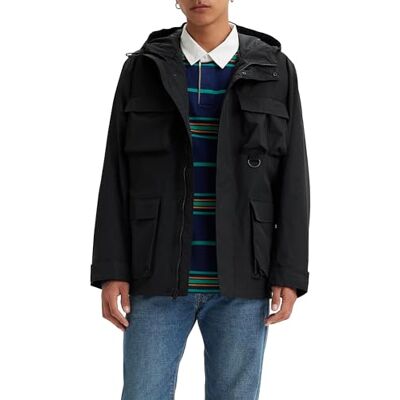 Levi's SANSOME Utility JKT jacka, Jet Black, XS för herr, Jet Black, XS Levi's SANSOME Utility JKT jacka, Jet Black, XS för herr, Jet Black, XS