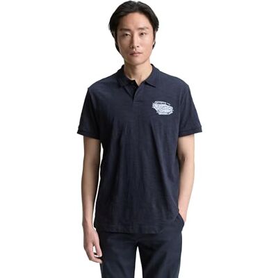 TOM TAILOR pikétröja för män, 10668 – himmelskaptensblå, XL TOM TAILOR pikétröja för män, 10668 – himmelskaptensblå, XL