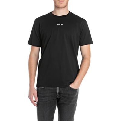 Replay T-shirt för män, 098 Svart, L Replay T-shirt för män, 098 Svart, L