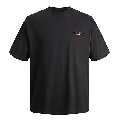JACK & JONES Jorvilleraybright Tee Ss Crew Neck Ln polotröja, svart, L JACK & JONES Jorvilleraybright Tee Ss Crew Neck Ln polotröja, svart, L