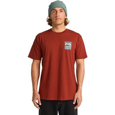 BILLABONG T-shirt kortärmad stämpel SS herr röd S BILLABONG T-shirt kortärmad stämpel SS herr röd S