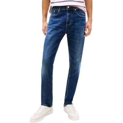 Tommy Jeans herr Austin Slim Tprd Bj1253 DM0DM23265 avsmalnad, denim (denim mörk), 36W/30L Tommy Jeans herr Austin Slim Tprd Bj1253 DM0DM23265 avsmalnad, denim (denim mörk), 36W/30L