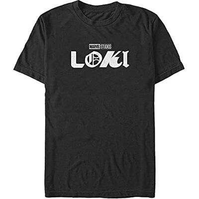 Marvel Unisex Loki-logotyp ekologisk kortärmad T-shirt, svart, XXL Marvel Unisex Loki-logotyp ekologisk kortärmad T-shirt, svart, XXL