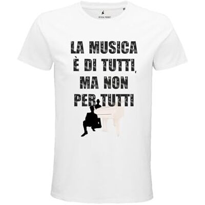 Tee "The Musica White T-shirt" unisex vuxen Tee "The Musica White T-shirt" unisex vuxen