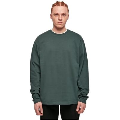 Urban Classics Man T-Shirt Ultra Heavy Oversized Longsleeve, Bottlegreen, M Urban Classics Man T-Shirt Ultra Heavy Oversized Longsleeve, Bottlegreen, M
