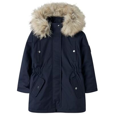 NAME IT NAMN IT Flicka Nkfmilla parkas jacka Long Noos Quiltad, Mörk safir, 146 cm NAME IT NAMN IT Flicka Nkfmilla parkas jacka Long Noos Quiltad, Mörk safir, 146 cm