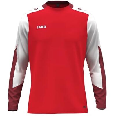 JAKO Unisex långärmad skjorta Dynamic, röd/vit/mörkröd, XXL JAKO Unisex långärmad skjorta Dynamic, röd/vit/mörkröd, XXL