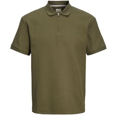 JACK & JONES JACK&JONES Jprccjohnny halv dragkedja Ss Polo Sn, OLIVNATT, S JACK & JONES JACK&JONES Jprccjohnny halv dragkedja Ss Polo Sn, OLIVNATT, S