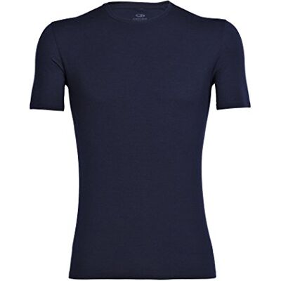 Icebreaker Anatomica Kortärmad Crewe T-Shirt För Män T-Shirt Med Smal Passform Underkläder I Merinoull Midnight Marine, S Icebreaker Anatomica Kortärmad Crewe T-Shirt För Män T-Shirt Med Smal Passform Underkläder I Merinoull Midnight Marine, S